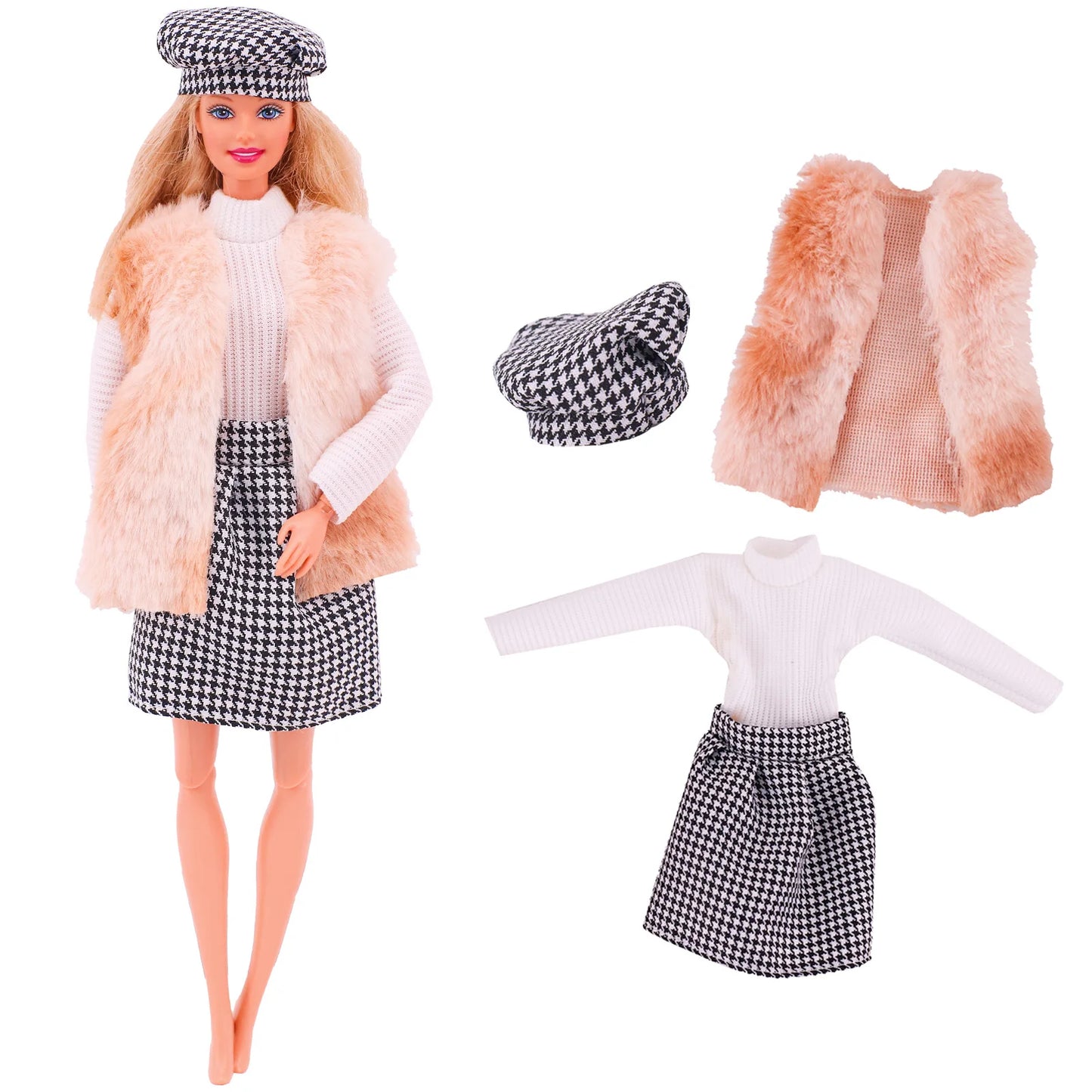 30cm Doll Clothes Doll Dress Fashion Outfit Shirt Casual Wear Skirt For 11.8Inch&1/6 BJD Blythe Doll Clothes Doll Accessories