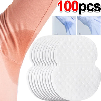 10/100pcsUnisex Sweat Pads Summer Deodorants Underarm Anti Perspiration Sweat Pads Disposable Armpit Absorb Sweat Shield Pad