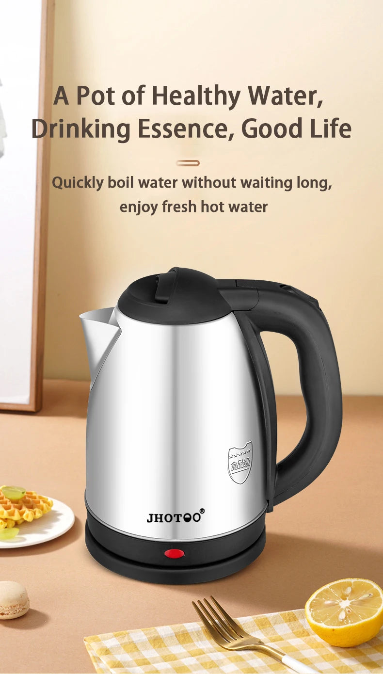 2L Stainless Steel Electric Kettle Kitchen Appliances Smart Kettle 1500W Whistle Kettle Samovar Tea Coffee Thermo Pot Gift