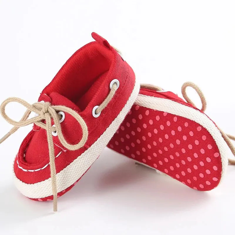 Walking Baby Shoes Sailor Formal Canvas Soft Sole Newborn Boy Girl Toddler Casual