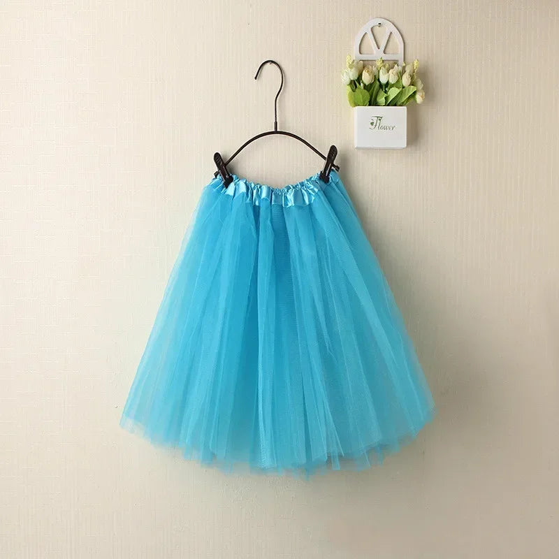 Women Summer Vintage Tulle Skirt Adult Fancy Ballet Dancewear Party Costume Ball Gown Mini Skirt