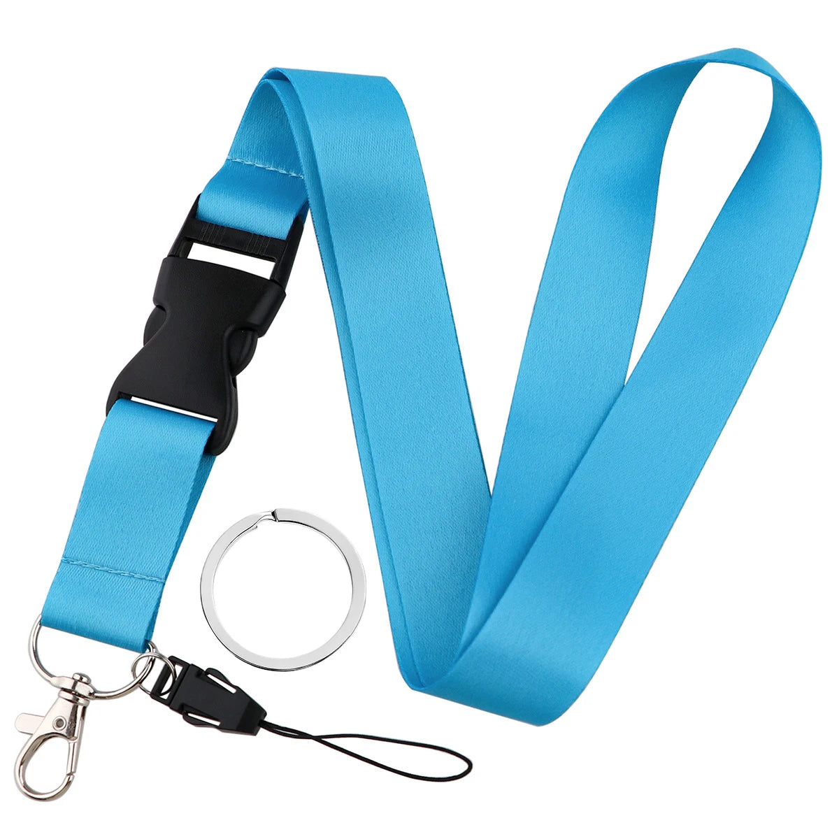 Fashion Mobile Phone Lanyard Pure Color Neck Strap Keychian Credencial Lanyard For Keys Id Card Holder Pass Key Ring Accessories