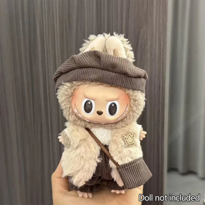 Mini Plush Doll'S Clothes Outfit Accessories For Korea Kpop Exo Labubu V1 V2 Idol Dolls Pit strip climbing suit Clothing Gift