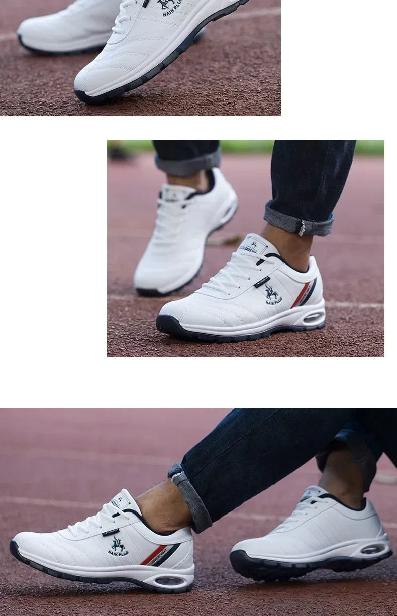 New Men Shoes Outdoor Leather Casual Sneakers Men Fashion Sports Large Size Shoes For Men