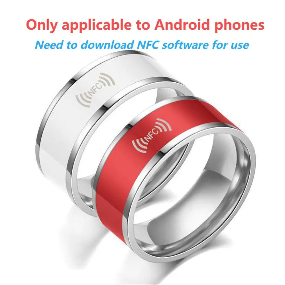 NFC Smart Finger Ring Women Man Waterproof Intelligent Wear Connect Android Phone Equipment Fashion Rings