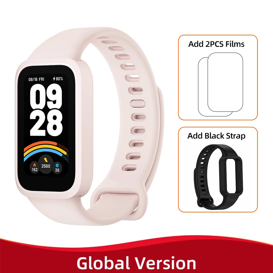 Xiaomi Mi Band 9 Active Global Version Smart Bracelet 9 Farben 1,47 Zoll TFT-Display 50+ Sportmodi Blutsauerstoffmonitor-Armband