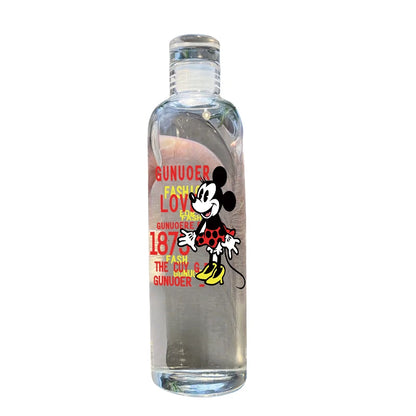 Disney Mickey Mouse Good-looking Women's Ins Cup Transparent Plastic Portable Large Capacity Time Scale Portable Drinking Water