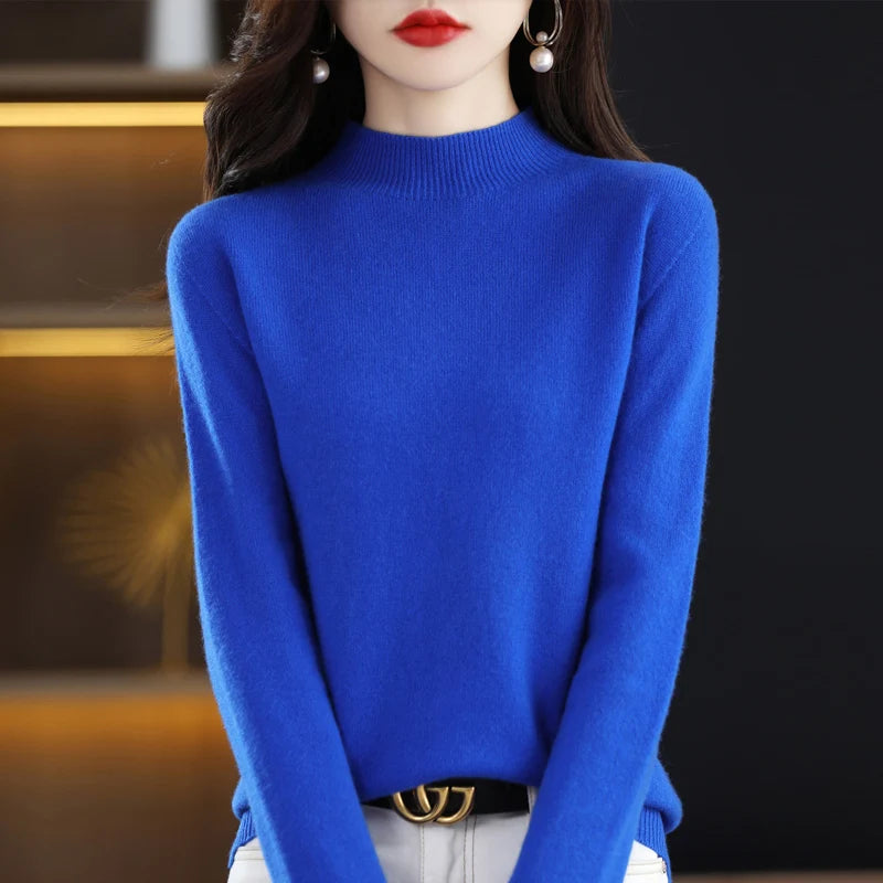 Cashmere Sweater Female 100% Merino Wool Winter Women Knitted Femme Pullover Top Winter Warm Women's 2024 New