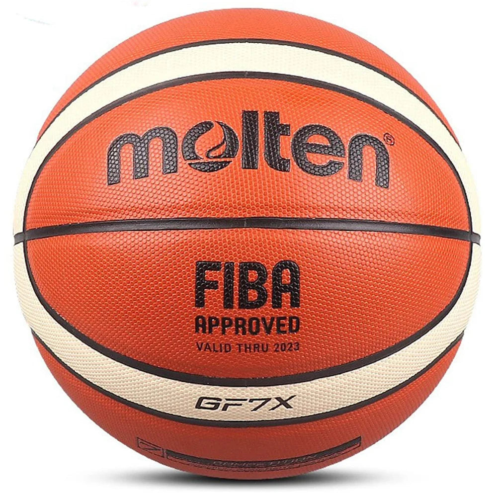 Indoor Outdoor Basketball FIBA Approved Size 7  PU Leather Match Training Men Women Basketball baloncesto