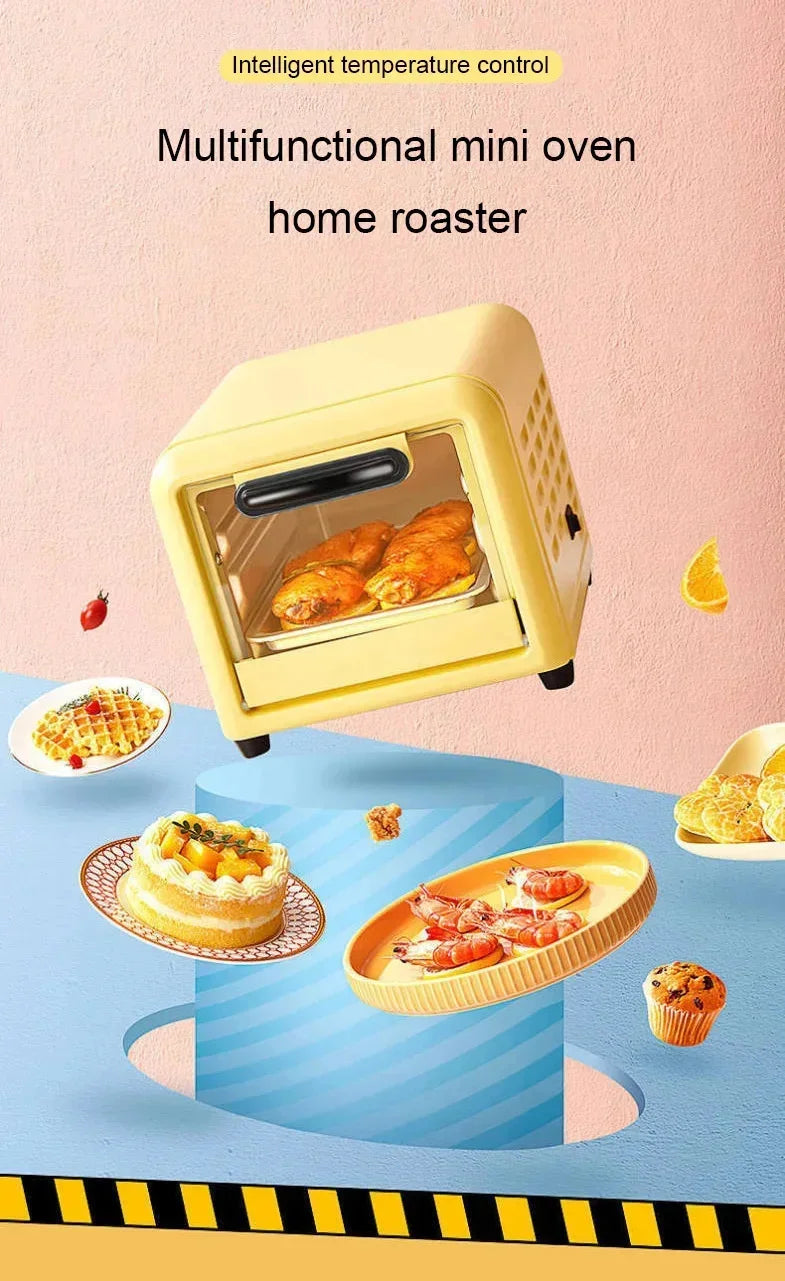 220V 300W 5L Multifunction Mini Electric Pizza Crepe Bakery Roast Oven Grill Breakfast Machine Cookies Cake Bread Maker