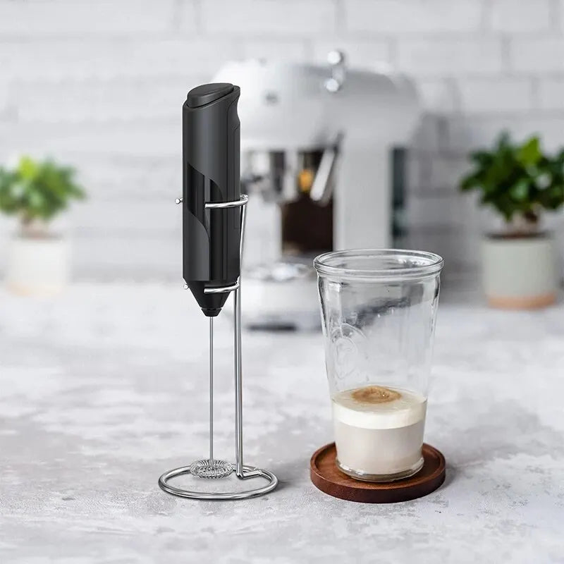 Electric Milk Frother Portable Mini Handheld Fast Foamer Coffee Cappuccino Whisk Mixer Food Blender