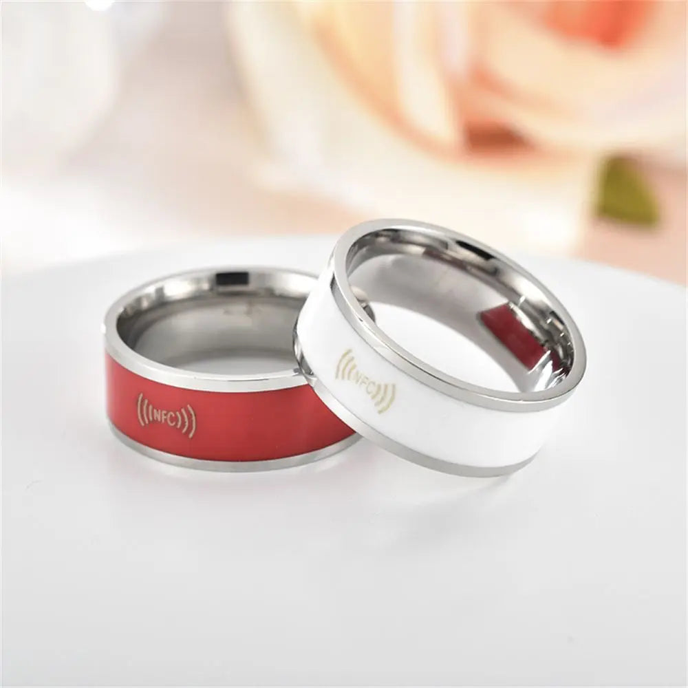 NFC Smart Finger Ring Women Man Waterproof Intelligent Wear Connect Android Phone Equipment Fashion Rings