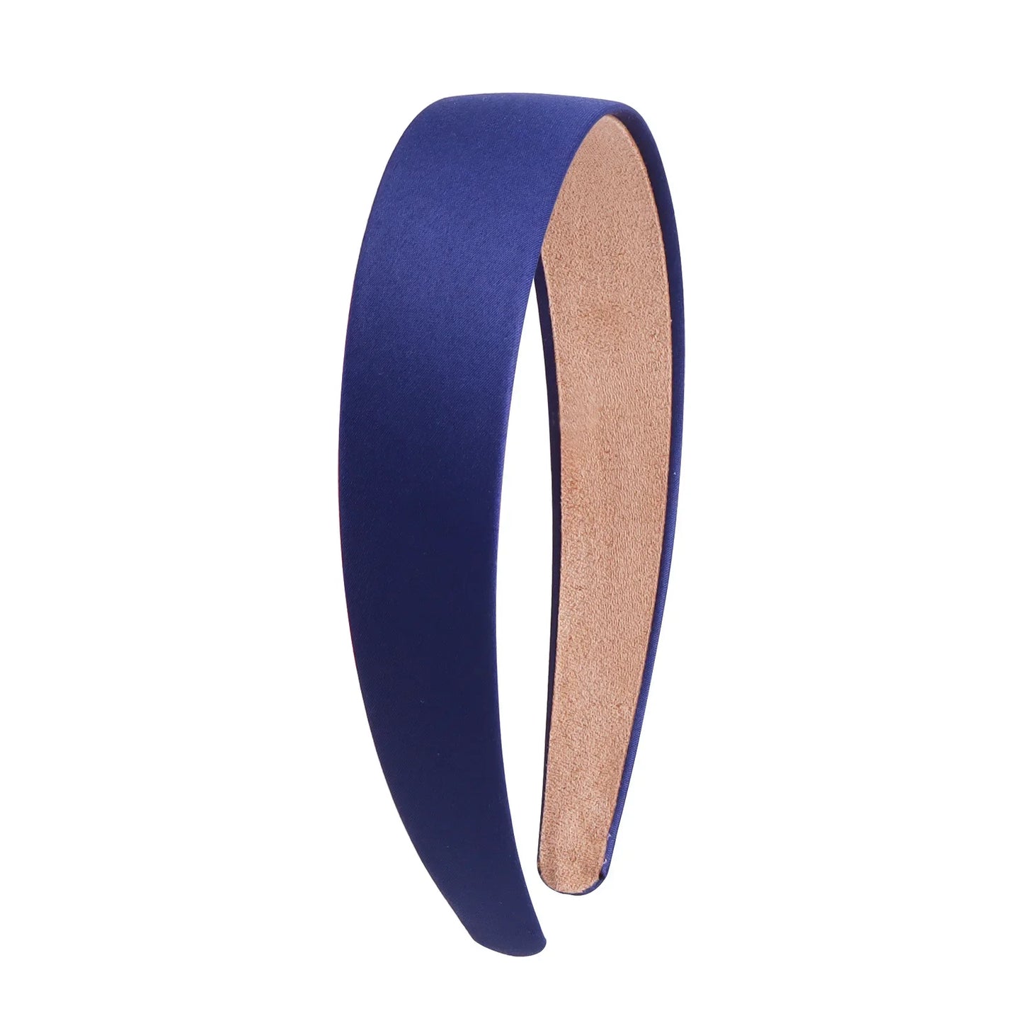 1/2 stücke Plain 3CM Breite Satin Stirnband Mädchen Stoff Überzogene Harz Haarbänder Kunststoff Haar Hoop Kinder Elastische Bänder Haar Zubehör