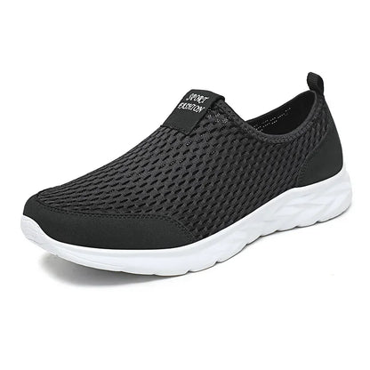 Summer Mesh Men Shoes Sneakers Breathable Flat Shoes Slip-on Sport Trainers Comfortable Lightweight Men Shoes Zapatillas Hombre