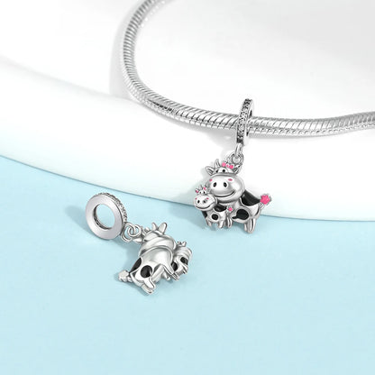 925 Sterling Silver Animal Series Camel Bear Owl Charms Fit Bracelet or Necklace Beads Jewelry Making Fine Jewelry Gift