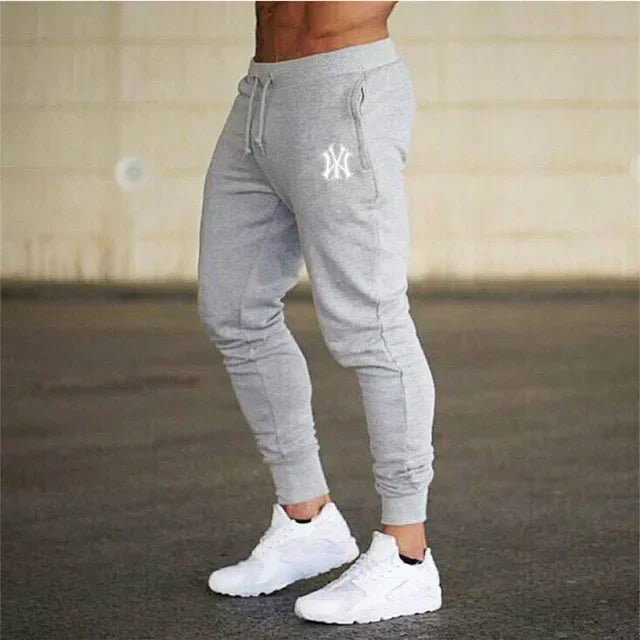 2024Spring and summer new men's casual pants sports jogging sportwear sports pants Harajuku street pants elastic thin pants