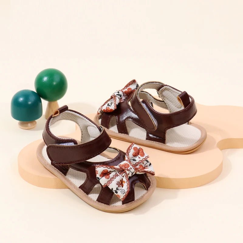 Baby Shoes Cute Butterfly bowknot for 0-9-18 Months Newborn Toddler Girls Summer Prewalking Sandal 2024 New Baby Fashion BMB4003