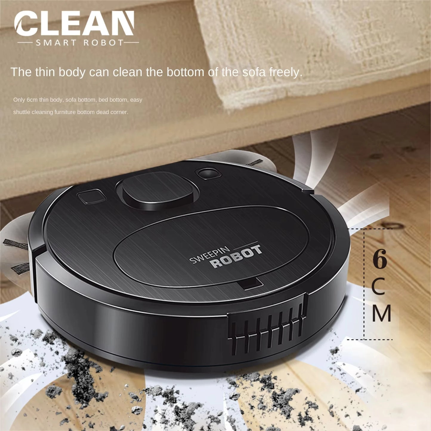 Xiaomi Smart Sweeping Floor Robot Ultra-quiet Remote Control Vacuum Cleaner Carpet Wireless Mopping Machine For Home Office Use