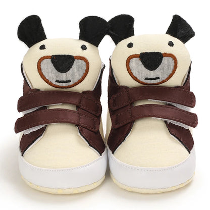 Classic Baby Shoe Boy Girl Baby Cute Animal Face Casual Flat Sneaker First Baby Ankle Boot Cotton Non-slip Warm Walking Shoes