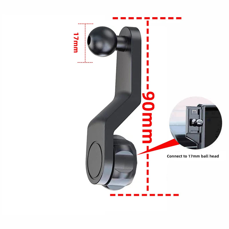 17mm Ball Joint Extension Rod for Car Air Vent Phone Stand GPS Mount Car Air Outlets Screen Dash Mobile Phone Holder Accessories