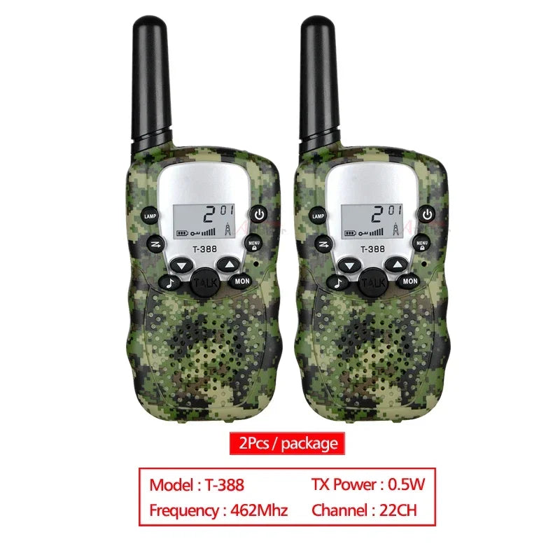 Kids Mini Walki Talki 2Pcs Celular Handheld Transceiver Phone Radio Interphone 3KM Toys Talkie Walkie Birthday Gift for Children