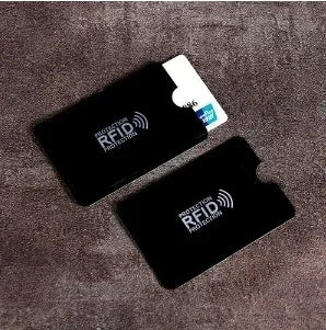 Color RFID Blocking Credit Bank Card Sleeves Protector Aluminum Foil Anti-Scan Card Holder Access Control Card Keeper Case