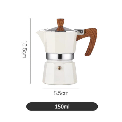 Coffee Pots Moka Pot Italian Coffee Machine Espresso Aluminum Geyser Coffee Maker Kettle Latte Stove Classic Coffeeware Filters