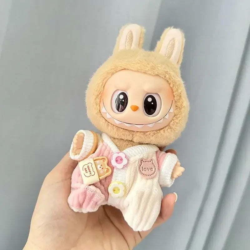 Mini Plush Doll'S Clothes Outfit Accessories For Korea Kpop Exo Labubu V1 V2 Idol Dolls Pit strip climbing suit Clothing Gift