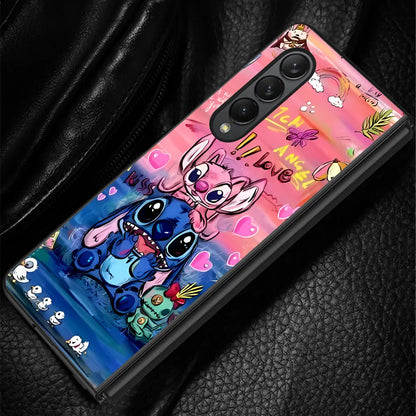 Disney Lilo Stitch cute Baby for Samsung Galaxy ZFold4 Z Fold4 5G Z Fold5 5G Z Fold3 Protection Hard PC Shockproof Cases Cover