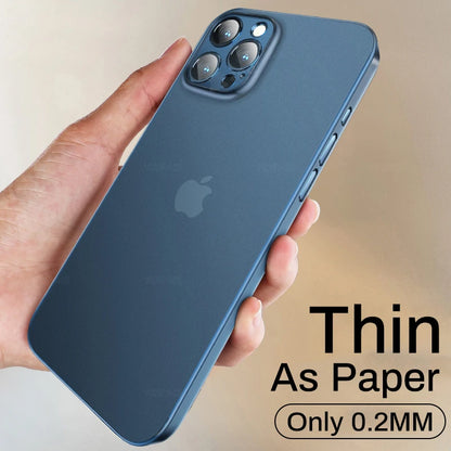 0.2mm Ultra Thin Matte Case For iPhone 15 Pro Max 15 Plus Case for iphone15 Pro Max Translucent Hard Frosted Phone Cover Cases