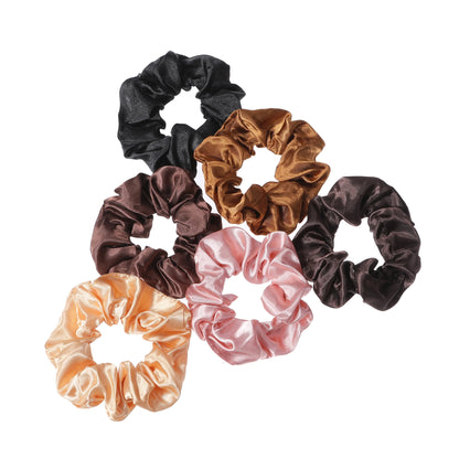 50/40/20pc Vintage Satin Scrunchies Girls Elastic Hair Bands Ponytail Holder Ties Rubber Bands Fashion Women Accessories Solid