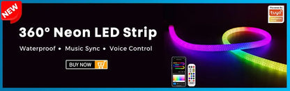 WLED Controller ESP32 RGBIC COB LED Strip Light Tape Kit Sound Reactive Music Sync Work with Alexa 24V 5 10 15 20 25 30 40 M