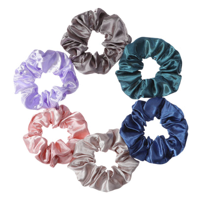 50/40/20pc Vintage Satin Scrunchies Girls Elastic Hair Bands Ponytail Holder Ties Rubber Bands Fashion Women Accessories Solid