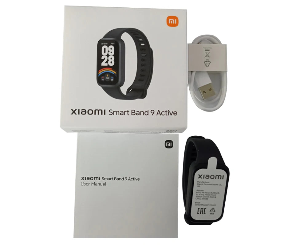 Global Version Xiaomi Smart Band 9 Active 1.47'' Display 18 Days Life Modes 5ATM All-day Health And Fitness Monitoring