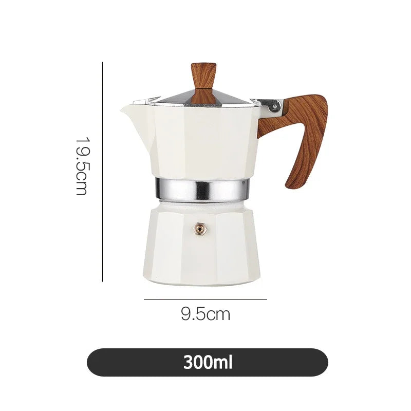 Coffee Pots Moka Pot Italian Coffee Machine Espresso Aluminum Geyser Coffee Maker Kettle Latte Stove Classic Coffeeware Filters