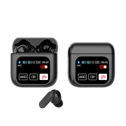 1.8''Full In Touch Screen Wireless Earphone SE60 ANC+ENC Bluetooth5.4 Headset Active Noise Cancelling In Ear For iOS 9.0/Android