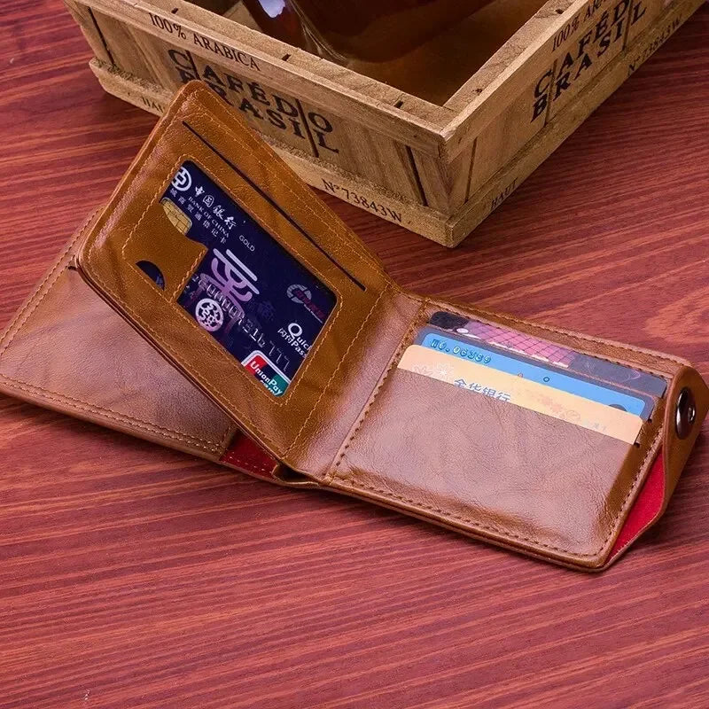 Slim Wallet for Men US $100 Dollar Bill Wallet PU Leather Billfold Card Holder Purse Pu Leather Card Holder Wallet