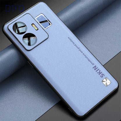 For realme GT Neo 5 Case Leather Pattern Case for OPPO realme GT 3 Shockproof Cover Luxury Leather Case for realme GT3 GT Neo5