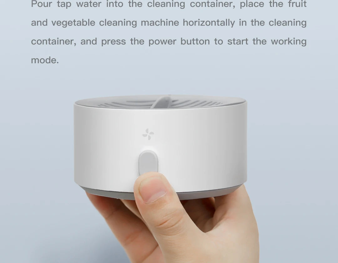 Lydsto Ultrasonic Ionized Fruit and Vegetable Cleaning machine USB Vegetable Cleaner Kitchen Automatic Fruit and Vegetable Purif