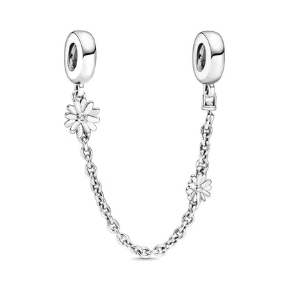 New 925 sterling silver cool and shiny split chain buckle boutique charm pendant suitable for original DIY bracelets DIY jewelry