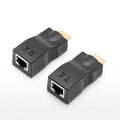 1 Pair 1080P 3D HDMI-compatible Extender 4k to RJ45 Extension LAN Network CAT5e / 6 LAN Ethernet Cable For TV Project