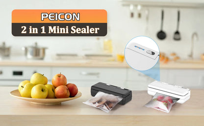 Mini Heat Bag Sealing Machine Clip Bag Handheld Food Sealer USB Rechargable Food Packaging Heat Sealer Plastic Package Sealer