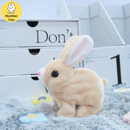 Cute Interactive Electronic Pet Rabbit Toy Perfect Gift for Kids Desktop Ornaments Birthday party Christmas Easter Thanksgiving