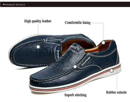 Leather Men's Casual Shoes Flats Moccasins Men Loafers Party Driving Loafers Shoes Male Genuine Leather Business Office Men Shoe