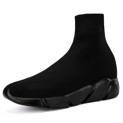 Fashion Black Men’s Sock Shoes Knit Breathable Unisex Socks Sneakers For Men Large Size 47 Lightweight Slip-On Casual Shoes Men