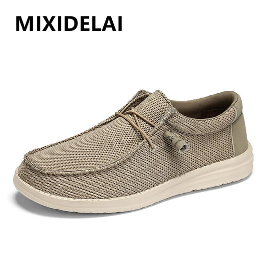 Summer Men’s Casual Shoes Breathable Mesh Sneakers Outdoor Lightweight Walking Shoes Men’s Oversized Shoes Loafers Size 39-50