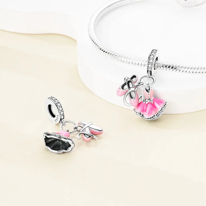 2025 925 Sterling Silver Charms Beads Love Heart Pink Original Charm Pendant Fit Charm Bracelets DIY Jewelry Birthday Gift Women