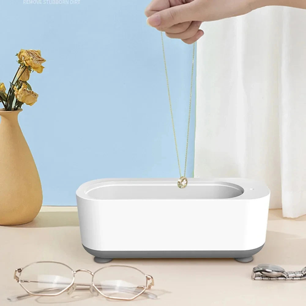 Xiaomi 360 Degree Ultrasonic Cleaner Portable Professional High Frequency Vibration Jewelry Eyeglasses Watches Cleaning Machine