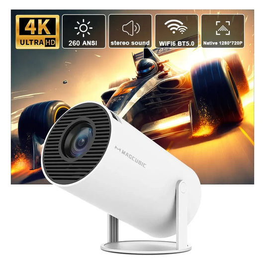 Magcubic Projektor HY300 Pro 4K Android 11 Dual Wifi6 260ANSI Allwinner H713 BT5.0 1080P 1280*720P Heimkino Outdoor Projektor