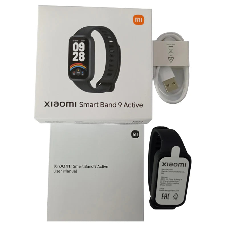 Global Version Xiaomi Smart Band 9 Active 1.47'' Display 18 Days Life Modes 5ATM All-day Health And Fitness Monitoring